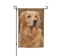 Drapeau de jardin 30,5 x 45,7 cm double face, drapeau de ferme, drapeau Golden Retriever, bannière extérieure saisonnière pour printemps, été, pelouse, porche, décoration d'intérieur, petit drapeau de