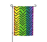 Drapeau de jardin 30,5 x 45,7 cm double face, drapeau de ferme, gay fierté, arc-en-ciel saisonnier pour printemps, été, pelouse, porche, décoration d'intérieur, petit drapeau de jardin