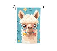 Drapeau de jardin 30,5 x 45,7 cm double face, drapeau de ferme, motif alpaga, bannière extérieure saisonnière pour printemps, été, pelouse, porche, décoration d'intérieur, petit drapeau de jardin