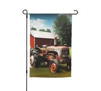 Drapeau de jardin 30,5 x 45,7 cm double face, drapeau de ferme, tracteur agricole, bannière extérieure saisonnière pour printemps, été, pelouse, porche, décoration d'intérieur, petit drapeau de jardin