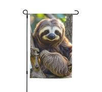 Drapeau de jardin 30,5 x 45,7 cm double face, drapeau de jardin amusant paresseux saisonnier pour printemps, été, pelouse, porche, décoration d'intérieur, petit drapeau de jardin
