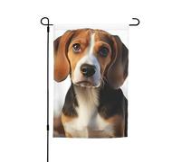 Drapeau de jardin 30,5 x 45,7 cm double face, drapeau de jardin de vacances de ferme, joli beagle chien, bannière saisonnière d'extérieur pour printemps, été, pelouse, porche, décoration d'intérieur