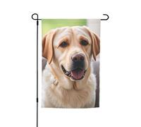 Drapeau de jardin 30,5 x 45,7 cm double face, drapeau de jardin de vacances de ferme, joli labrador, bannière saisonnière d'extérieur pour printemps, été, pelouse, porche, décoration d'intérieur