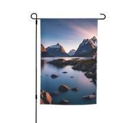 Drapeau de jardin 30,5 x 45,7 cm double face, drapeau des îles de Norvège pour printemps, été, pelouse, porche, décoration d'intérieur, petit drapeau de jardin