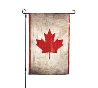 Drapeau de jardin 30,5 x 45,7 cm double face, drapeau rétro du Canada saisonnier pour printemps, été, pelouse, porche, décoration d'intérieur, petit drapeau de jardin