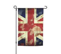 Drapeau de jardin 30,5 x 45,7 cm double face, drapeau vintage Union Jack britannique, bannière extérieure saisonnière pour printemps, été, pelouse, porche, décoration d'intérieur, petit drapeau de