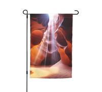 Drapeau de jardin 30,5 x 45,7 cm, double face pour le printemps et l'été, bannière de cour, antilope, canyon, petit drapeau saisonnier pour les vacances, décoration extérieure