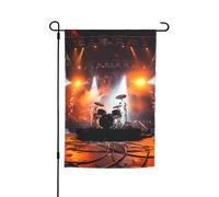 Drapeau de jardin 30,5 x 45,7 cm, double face pour le printemps et l'été, bannière de cour, bannière de concert, scène, petit drapeau saisonnier, vacances, décoration extérieure