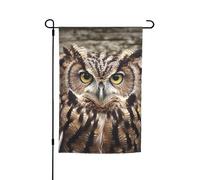 Drapeau de jardin 30,5 x 45,7 cm, double face pour le printemps et l'été, bannière de cour, hibou, oiseaux, petit drapeau saisonnier pour les vacances, décoration extérieure