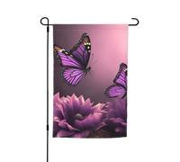 Drapeau de jardin 30,5 x 45,7 cm, double face pour le printemps et l'été, bannière de jardin avec fleurs 3D, petit drapeau saisonnier, décoration extérieure