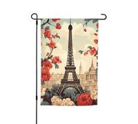 Drapeau de jardin 30,5 x 45,7 cm, double face pour le printemps et l'été, bannière de jardin vintage floral, petit drapeau saisonnier pour les vacances, décoration extérieure