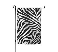 Drapeau de jardin 30,5 x 45,7 cm, double face pour le printemps et l'été, bannière décorative de cour avec imprimé zèbre, petit drapeau saisonnier pour les vacances, décoration extérieure