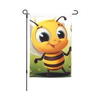Drapeau de jardin 30,5 x 45,7 cm, double face pour le printemps et l'été, décoration de cour, abeille, petit drapeau saisonnier pour les vacances, décoration extérieure