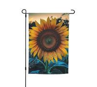Drapeau de jardin 30,5 x 45,7 cm, double face pour le printemps et l'été, la plus belle bannière de tournesol, petit drapeau saisonnier, décoration extérieure