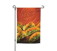 Drapeau de jardin 30,5 x 45,7 cm, double face pour le printemps et l'été, motif alimentaire, petit drapeau saisonnier amusant pour les vacances, décoration extérieure
