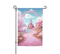 Drapeau de jardin 30,5 x 45,7 cm, double face pour printemps et été, bannière de cour belle terre, petit drapeau saisonnier pour vacances, décoration extérieure