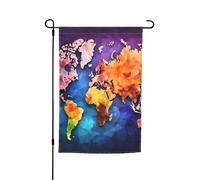 Drapeau de jardin 30,5 x 45,7 cm, double face pour printemps et été, bannière de cour, carte des couleurs, petit drapeau saisonnier pour les vacances, décoration extérieure