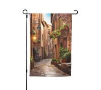 Drapeau de jardin 30,5 x 45,7 cm, double face pour printemps et été, bannière de cour italienne, petit drapeau saisonnier pour les vacances, décoration extérieure