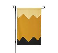 Drapeau de jardin 30,5 x 45,7 cm, double face pour printemps et été, bannière de cour jaune moutarde et noir, petit drapeau saisonnier pour les vacances et la décoration extérieure