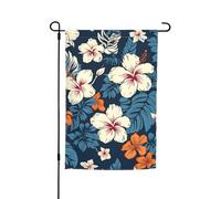 Drapeau de jardin 30,5 x 45,7 cm, double face pour printemps et été, bannière de jardin hawaïenne, petit drapeau saisonnier pour les vacances, décoration extérieure