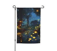 Drapeau de jardin 30,5 x 45,7 cm, double face pour printemps et été, bannière de jardin lucioles, petit drapeau saisonnier pour les vacances, décoration extérieure