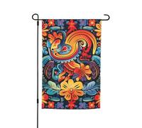 Drapeau de jardin 30,5 x 45,7 cm, double face pour printemps et été, bannière de jardin mexicain, petit drapeau saisonnier pour les vacances, décoration extérieure