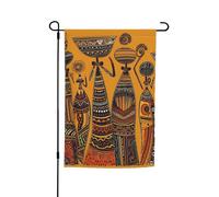 Drapeau de jardin 30,5 x 45,7 cm, double face pour printemps et été, bannière décorative de cour créative de culture africaine, petit drapeau saisonnier pour les vacances, décoration extérieure