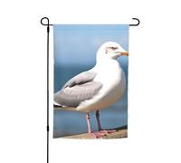 Drapeau de jardin 30,5 x 45,7 cm, double face pour printemps et été, bannière décorative de cour, jolie mouette, petit drapeau saisonnier pour les vacances, décoration extérieure