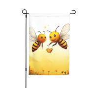 Drapeau de jardin 30,5 x 45,7 cm, double face pour printemps et été, bannière décorative pour cour, amour, miel, petit drapeau saisonnier pour les vacances, décoration extérieure
