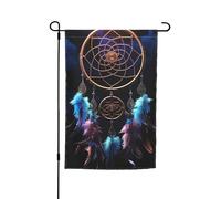 Drapeau de jardin 30,5 x 45,7 cm, double face pour printemps et été, bannière décorative pour cour, attrape-rêves, petit drapeau saisonnier, décoration extérieure