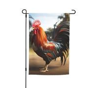Drapeau de jardin 30,5 x 45,7 cm, double face pour printemps et été, bannière décorative pour cour, coq fier, petit drapeau saisonnier pour les vacances, décoration extérieure