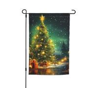 Drapeau de jardin 30,5 x 45,7 cm, double face pour printemps et été, bannière décorative pour jardin, arbres de Noël, petit drapeau saisonnier, décoration extérieure