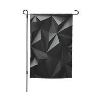 Drapeau de jardin 30,5 x 45,7 cm, double face pour printemps et été, bannière géométrique noire, petit drapeau saisonnier pour vacances, décoration extérieure