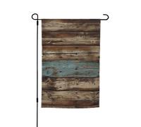 Drapeau de jardin 30,5 x 45,7 cm, double face pour printemps et été, bannière rustique en bois de grange ancienne, petit drapeau saisonnier pour les vacances et la décoration extérieure