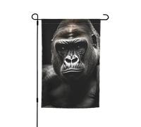Drapeau de jardin 30,5 x 45,7 cm, double face pour printemps et été, drapeau de cour décoratif mâle gorille petit drapeau saisonnier vacances décoration extérieure
