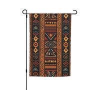 Drapeau de jardin 30,5 x 45,7 cm, double face pour printemps et été, motif africain traditionnel, petit drapeau saisonnier, décoration extérieure