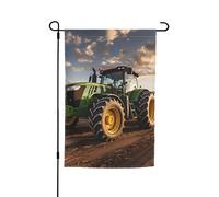 Drapeau de jardin 30,5 x 45,7 cm, double face pour printemps et été, pièces de rechange pour machines agricoles, petit drapeau saisonnier, décoration extérieure