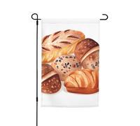 Drapeau de jardin 30,5 x 45,7 cm double face Printemps Été Bienvenue Drapeau de jardin Pain peint Bannière de cour Drapeau de vacances saisonnières Panneau pour extérieur Saisonnier Porche Pelouse
