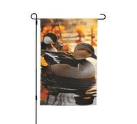 Drapeau de jardin 30,5 x 45,7 cm double face vertical, bannière de vacances, bannière de vacances au bord du lac, petits drapeaux de bienvenue en toile de jute pour extérieur, terrasse, pelouse, cour