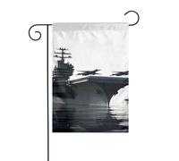 Drapeau de jardin 30,5 x 45,7 cm double face vertical, ne se décolore pas, drapeau de maison, porte-avions, bannière de cour pour ferme, cour, décoration extérieure