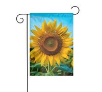 Drapeau de jardin 30,5 x 45,7 cm double face vertical, ne se décolore pas, magnifique bannière de tournesol pour décoration extérieure saisonnière