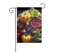 Drapeau de jardin 30,5 x 45,7 cm - Impression chou frais - Décoration de jardin épaisse et infroissable pour jardin, pelouse, terrasse
