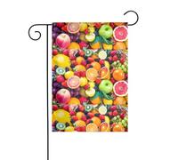 Drapeau de jardin 30,5 x 45,7 cm - Motif fruits frais - Décoration de jardin épaisse et infroissable pour jardin, pelouse, terrasse