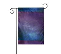 Drapeau de jardin 30,5 x 45,7 cm - Motif univers WHJDPP avec étoiles et galaxie - Décoration de jardin épaisse et infroissable pour jardin, pelouse, terrasse