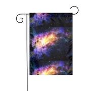 Drapeau de jardin 30,5 x 45,7 cm - Motif WHJSHOP Galaxy dans l'univers - Décoration de jardin épaisse et infroissable pour extérieur, jardin, pelouse, terrasse