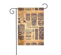 Drapeau de jardin 30,5 x 45,7 cm WHJDPP Aloha Tiki motif photo décoration de jardin épaisse infroissable pour jardin, pelouse, terrasse