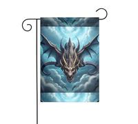 Drapeau de jardin 30,5 x 45,7 cm WHJSHOP imprimé dragon volant décoration de jardin épais infroissable pour jardin, pelouse, terrasse