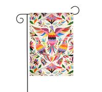 Drapeau de jardin 30,5 x 45,7 cm - WHJSHOP - Imprimé pigeon coloré - Décoration de jardin épaisse et infroissable pour jardin, pelouse, terrasse