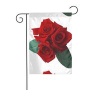 Drapeau de jardin 30,5 x 45,7 cm YUGTAEE gothique imprimé rose décoration de jardin épais infroissable pour jardin, pelouse, terrasse