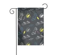 Drapeau de jardin 30,5 x 45,7 cm YUGTAEE Graffiti Skateboard Impression Décoration de jardin épaisse infroissable pour jardin, pelouse, terrasse